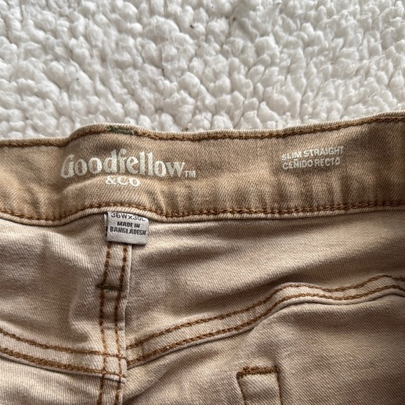 Goodfellow & Co Beige Slim Straight Trousers - Picture 2 of 3